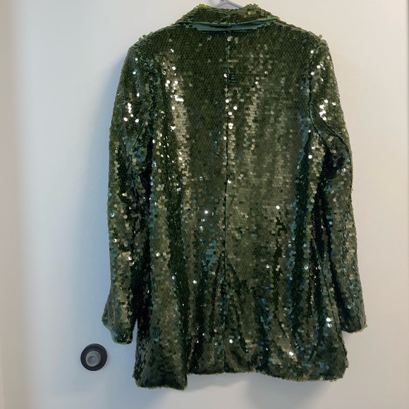 Fashion nova Shimmering Green Sequin Blazer - Picture 5 of 6